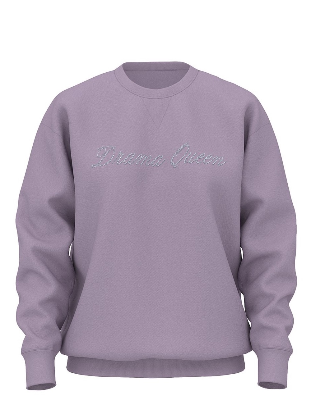 PINK by VS- Lavender 'Drama Queen' Pullover Sweatshirt- NWT 🦋